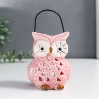 Подсвечник керамика на 1 свечу "Очковая сова" с ручкой 9,5х6,5х7 см МИКС Подсвечник керамика на 1 свечу "Очковая сова" с ручкой 9,5х6,5х7 см МИКС