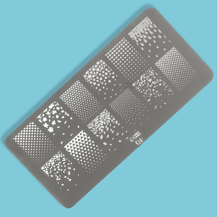 Пластина для стемпинга металлическая «Градиент», 12 × 6 см Пластина для стемпинга металлическая «Градиент», 12 × 6 см