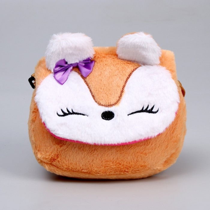 Сумка детская меховая &laquo;Лисичка&raquo;, 15х13х3 см