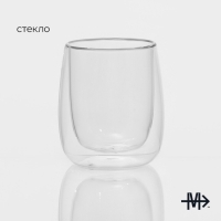 Стакан стеклянный с двойными стенками Magistro &laquo;Поль&raquo;, 200 мл
