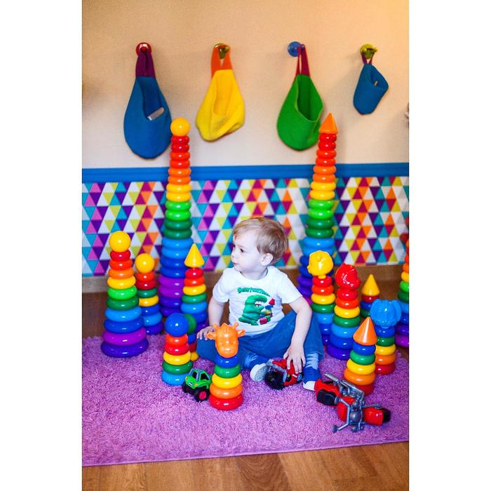 Пирамидка «Гигант», 20 колец с конусом Пирамидка «Гигант», 20 колец с конусом