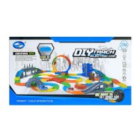 Автотрек &laquo;Магический Трек&raquo;, гибкий, светится в темноте, 198 деталей, поворот