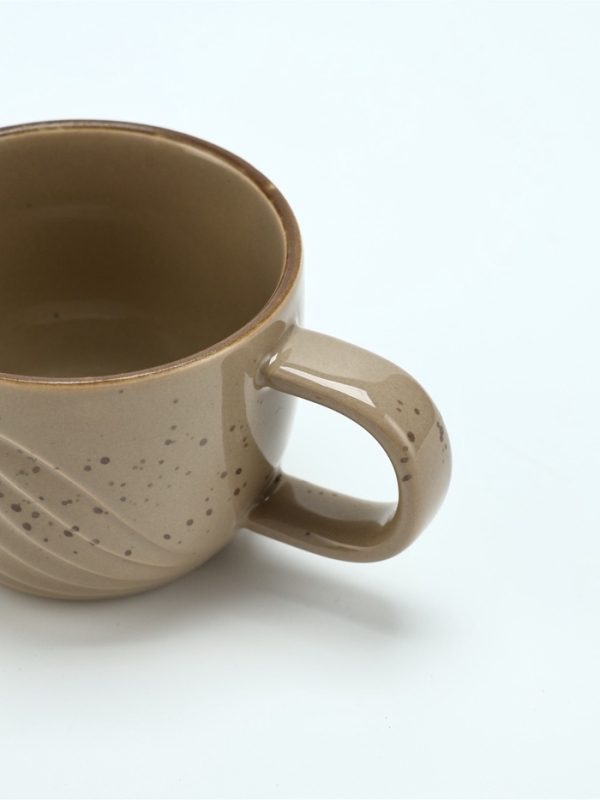 Чайная пара Dolce Ceramo. &laquo;Песчаный берег&raquo;, 2 предмета: кружка 200 мл, блюдце d=10 см