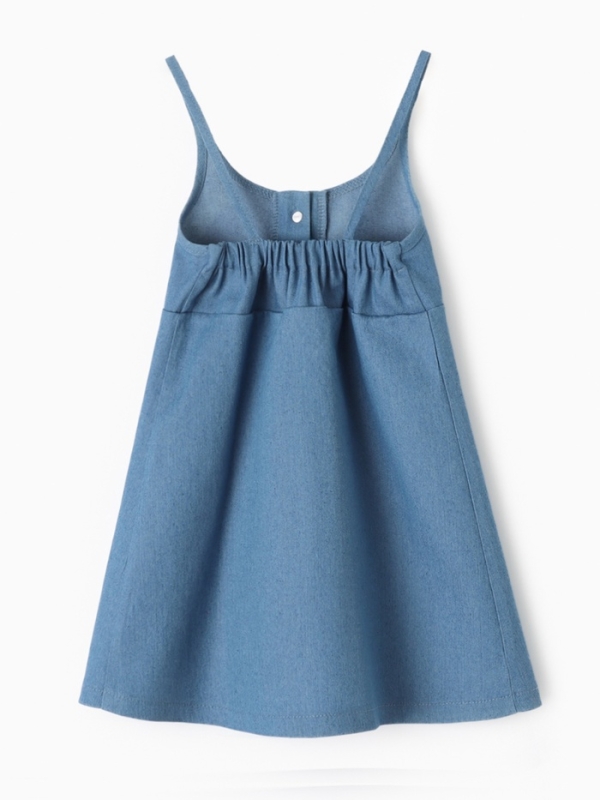 Сарафан для девочки MINAKU: Jeans collection, цвет голубой, рост 122 см