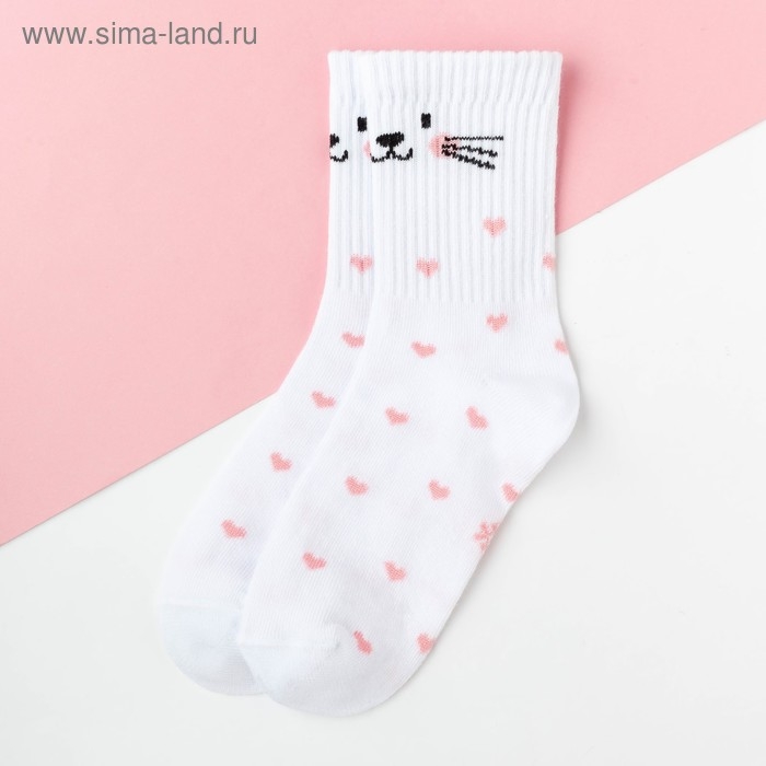 Носки детские KAFTAN &laquo;Зайка&raquo;, размер 18-20, цвет белый