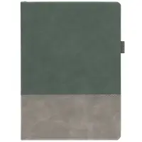 Ежедневник Horizon, недатированный, серый с зеленым