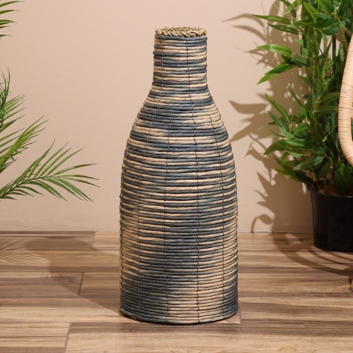 Ваза плетёная, напольная 24х24х60 см Ваза плетёная, напольная 24х24х60 см