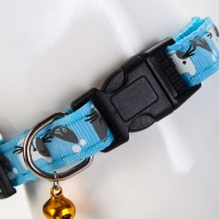 Ошейник "Котята", 40 х 1,5 см, голубой