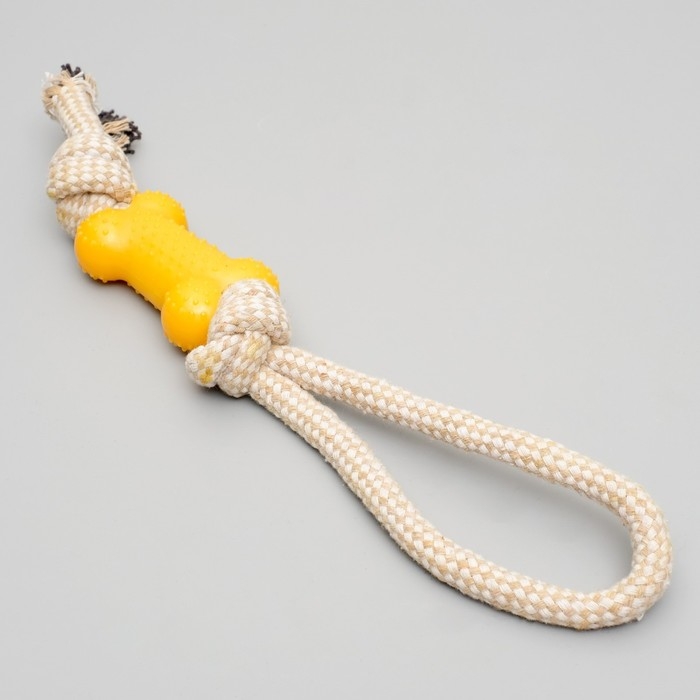 Игрушка канатная с косточкой, 90 г, микс цветов Игрушка канатная с косточкой, 90 г, микс цветов