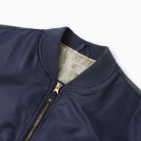 Бомбер мужской на молнии MIST, размер 52, синий Бомбер мужской на молнии MIST, размер 52, синий