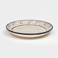 Тарелка &laquo;Персия&raquo;, керамика, серая, 19 см, 1 сорт, Иран