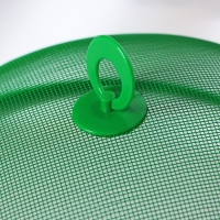 Крышка-сетка для продуктов Доляна &laquo;Вкус&raquo;, d=30 см, зелёная