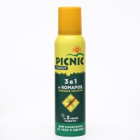 Аэрозоль от комаров, мокрецов, москитов "Picnic Family"  150 мл