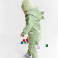 Костюм: толстовка и брюки Крошка Я Dino, рост 62-68, зеленый