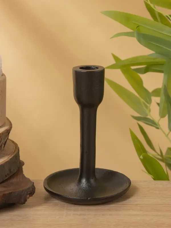 Подсвечник "Дарк" алюминий 10х10х15 см