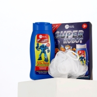 Набор детский "SUPER ROBOT", гель-пена 250 мл, мочалка 25 гр