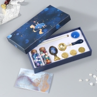 Сургучный набор "Принц" печати, ручка, ложка, маркер, воск, свеча 22х12 см Сургучный набор "Принц" печати, ручка, ложка, маркер, воск, свеча 22х12 см