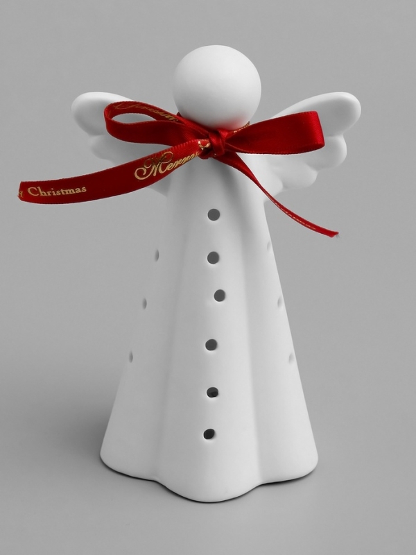 Светодиодная фигура "Ангелок" 8.2х6.2х12.8 см, 1 LED, LR44x3(в компл.), свечение тёплое белое