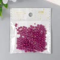 Бисер стекло 6/0 "Ежевичный" 15 гр