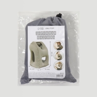 Подушка надувная, 50 &times; 35 &times; 30 см, в чехле, цвет серый