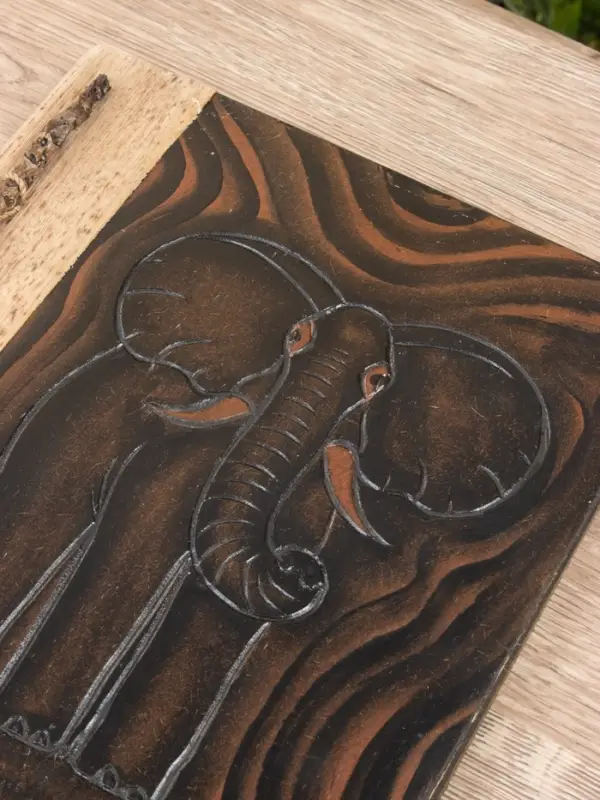 Фотоальбом "Слон" 10 листов, 23х27х2 см, цв. коричневый