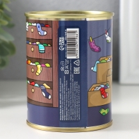 Подарочные носки в банке &laquo;Шо, опять?&raquo;, (внутри носки мужские, цвет чёрный)