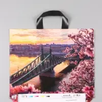 Пакет "Дунай", полиэтиленовый с петлевой ручкой, 38 х 34 + 3 см, 70 мкм