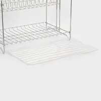 Сушилка для посуды универсальная, разборная, с поддоном, цвет хром 39,5*24*29,5см