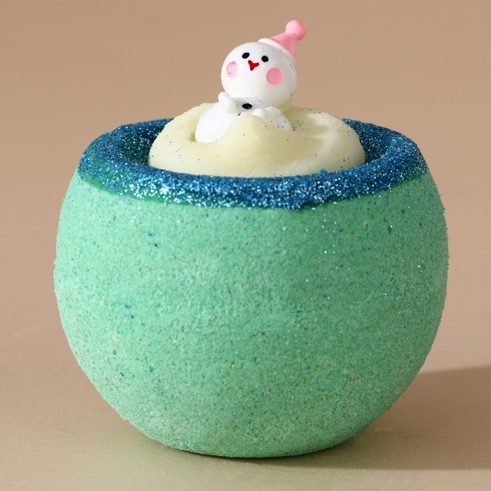 Бомбочка для ванны с игрушкой ЧИСТОЕ СЧАСТЬЕ &laquo;Снеговик&raquo;, 130 г, Новый Год