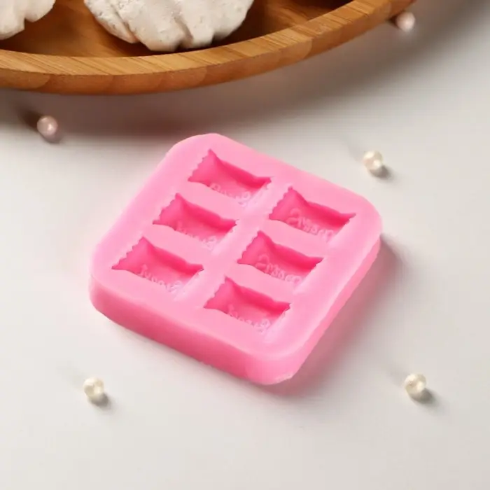 Молд Sweet, силикон, 6&times;6&times;1 см, цвет розовый