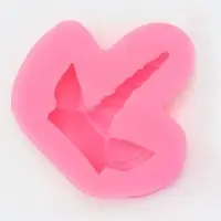 Молд для заливки &laquo;Единорог&raquo;, силикон, 6.5&times;6.5 см, розовый