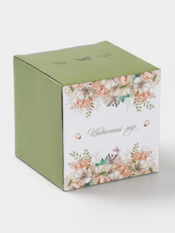 Лимонница Доляна "Цветы" цвет белый   9x9 см