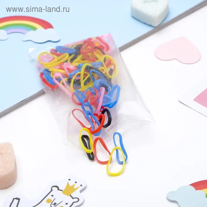 Резинки для афрокосичек, набор 80 шт., &plusmn;5 шт.