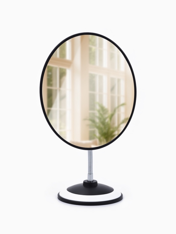 Зеркало настольное &laquo;Овал&raquo;, на гибкой ножке, зеркальная поверхность 15,2 &times; 18,7 см, цвет МИКС