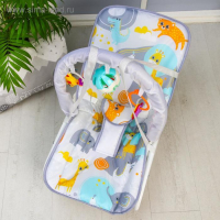 Шезлонг - качалка для новорождённых &laquo;Веселые зверята&raquo;, игровая дуга, игрушки МИКС