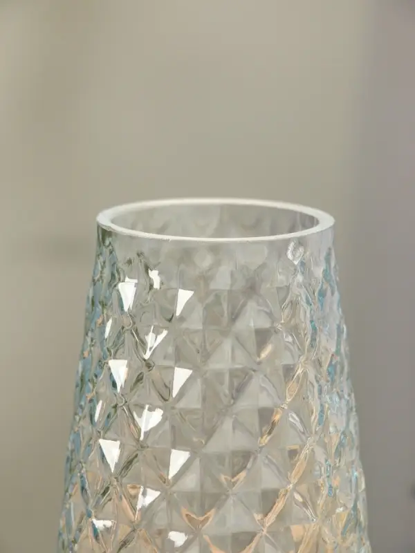 Ваза стекло настольная "Иви" 21,5х9,5х6,5 см, прозрачный