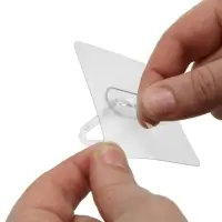 Держатель с клейкой поверхностью ТУНДРА, d=25 мм, 68&times;68 мм, прозрачный