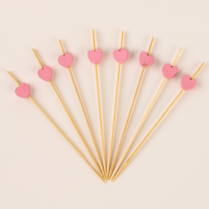Шпажки &laquo;Сердечки&raquo;, набор 24 шт.