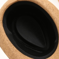 Шляпа мужская MINAKU, цвет светло-коричневый, р-р 58