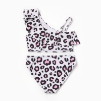 Купальник для девочки KAFTAN &laquo;Леопард&raquo;, белый, рост 110-116 (32)