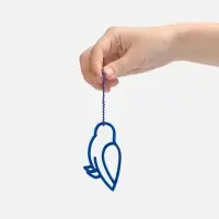 Подвеска &laquo;Сова&raquo;, 3D-печать, синяя