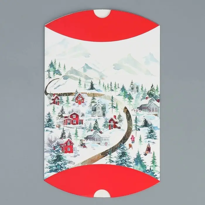 Коробка новогодняя складная фигурная &laquo;Пусть Новый год теплом согреет&raquo;, 19 х 14 х 4 см