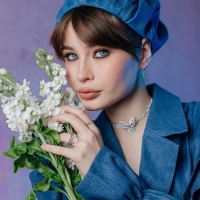 Чокер &laquo;Бабочка&raquo; крупная, цвет белый в серебре, 30 см