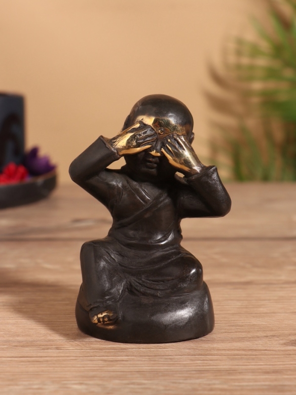 Сувенир бронза "Монах" 6х6х9 см