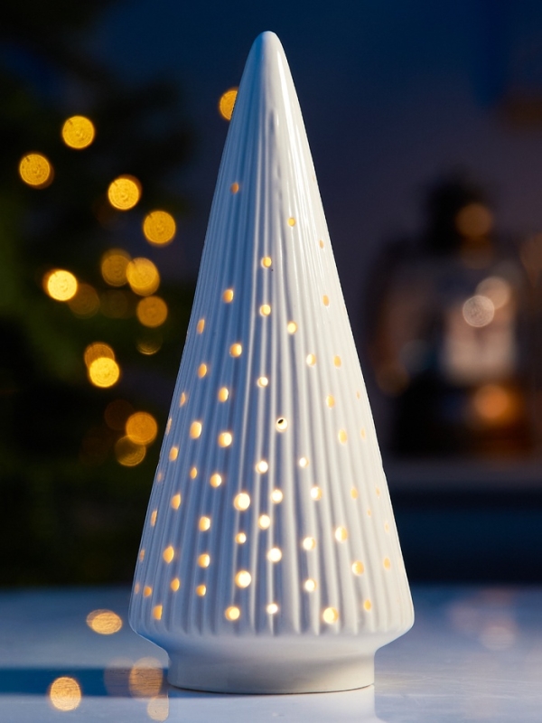 Светодиодная фигура "Елочка" 18.8х8.2х8.2, 1 LED, LR44x3(в компл.), Т/БЕЛЫЙ