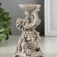 Подсвечник "Слон" высота 12 см, под камень