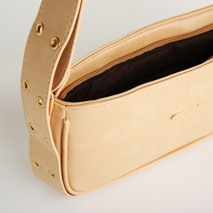 Сумка женская, багет, на молнии, цвет бежевый Сумка женская, багет, на молнии, цвет бежевый