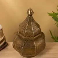 Подсвечник фонарь "Сокровища" железо 23х23х37,5 см