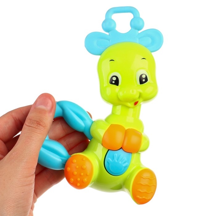 Погремушка - пищалка &laquo;Дракоша&raquo;, с эластичными элементами, цвет МИКС, Крошка Я