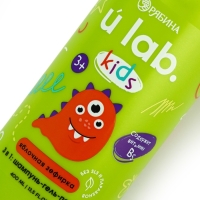 Детский шампунь-гель-пена 3в1 &laquo;Монстрики&raquo;, 400 мл, аромат сладкая яблочная зефирка, ULAB